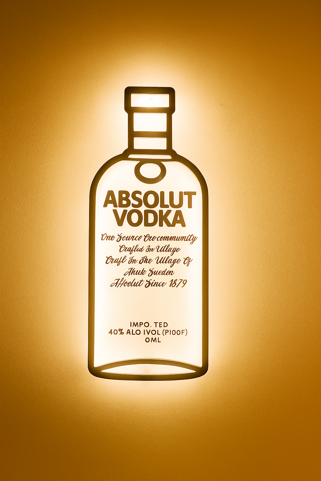 ABSOLUT BACKLIT WALL ART