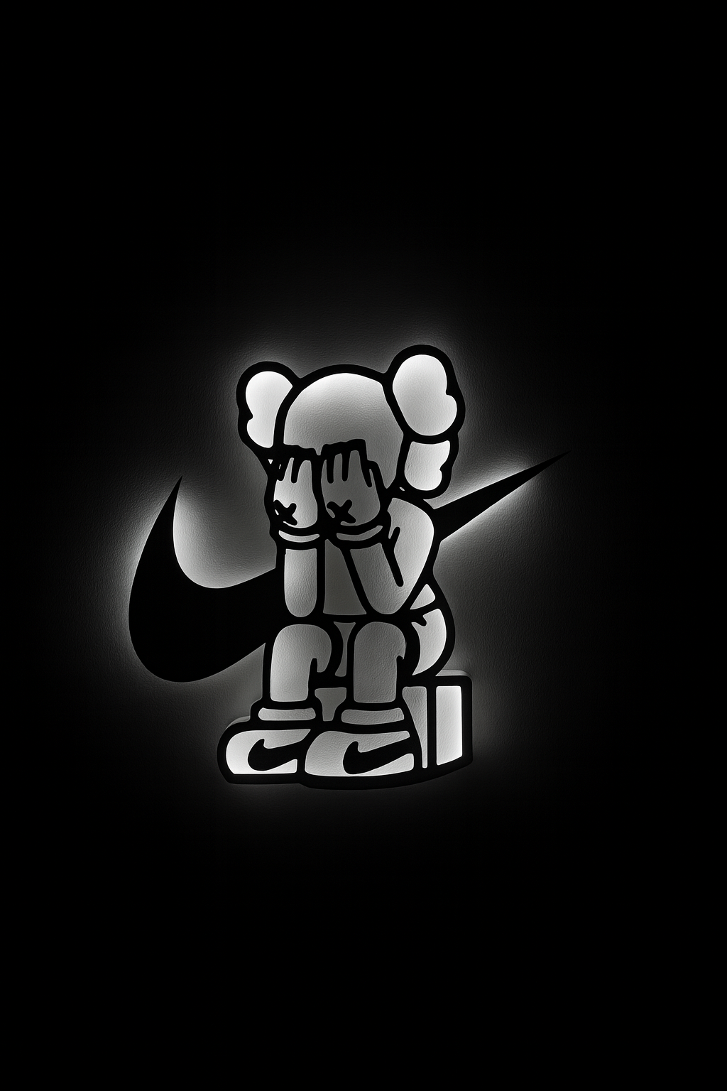 Graffiti Style LED Wall Light for Bedroom & Gaming Room – 15×14 Inches (Plug-In Powered)